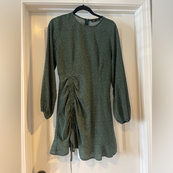MISSGUIDED Green Polka Dot Dress - Picture 3 of 3